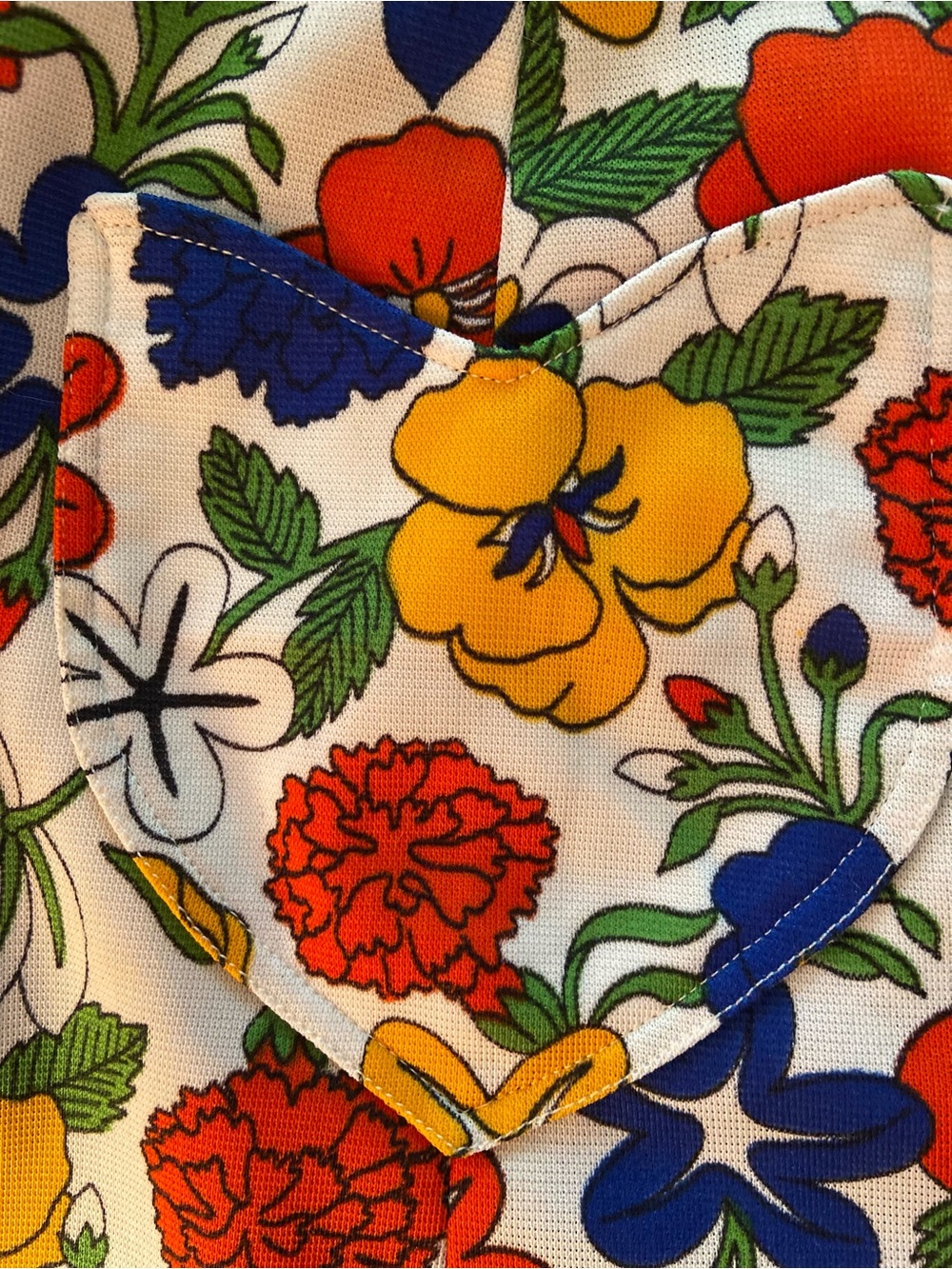 VINTAGE Bright Floral Mini Skort White Multi - Picture 4 of 14